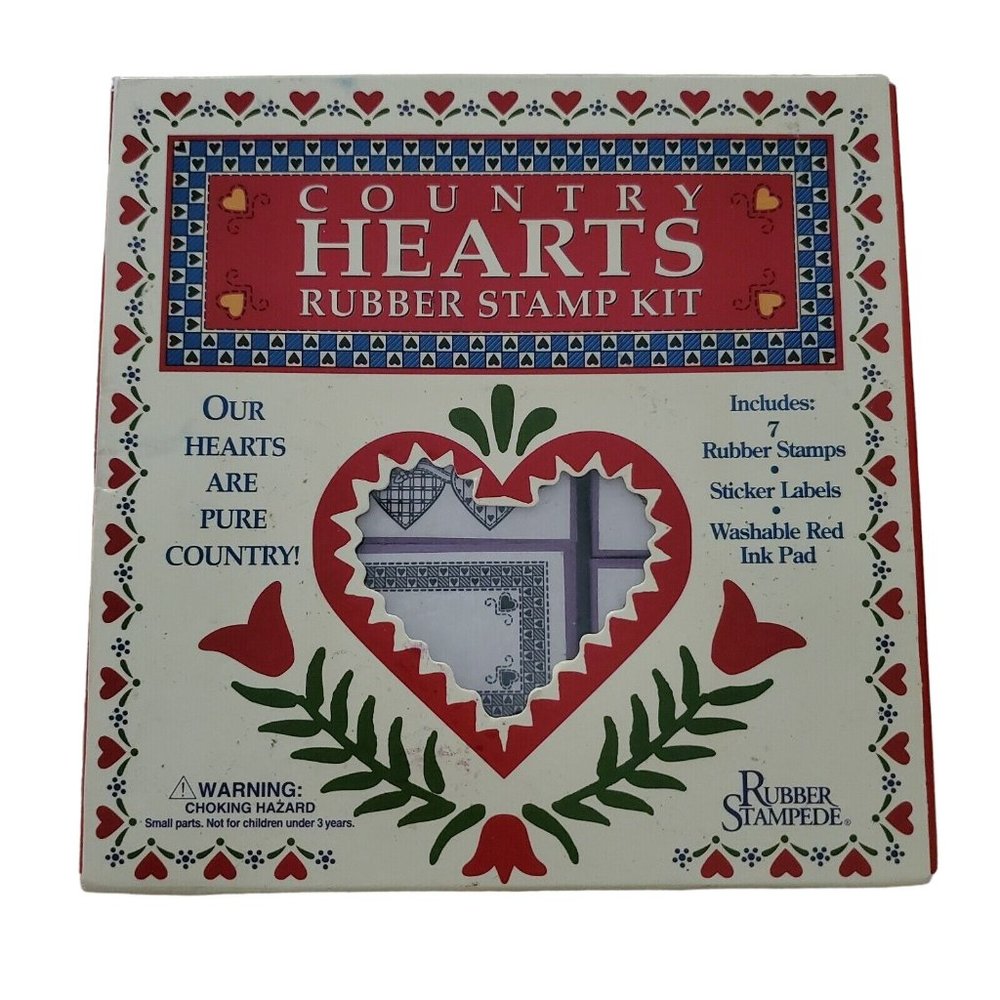 Flower Frame Rubber Stamps (7) Country Hearts Cardmaking Rubber Stampede